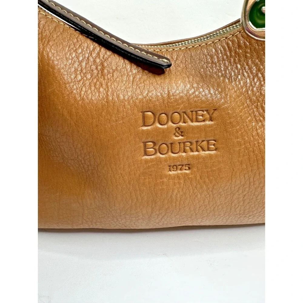 Dooney & Bourke 1975 Anniversary East West Hobo Purse Shoulder Brown Leather
